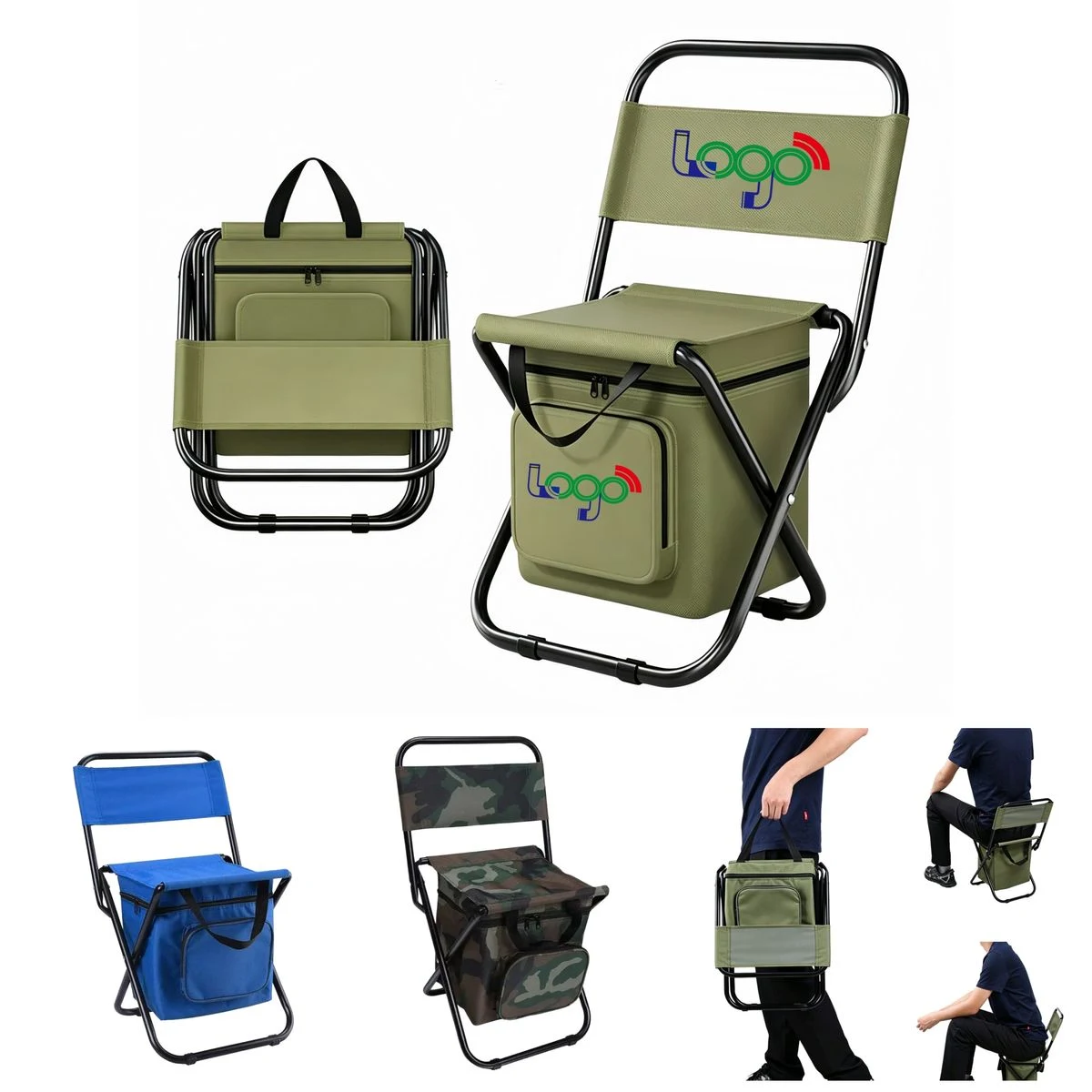 Insulated Cooler Folding Chair for Outdoor Comfort 1