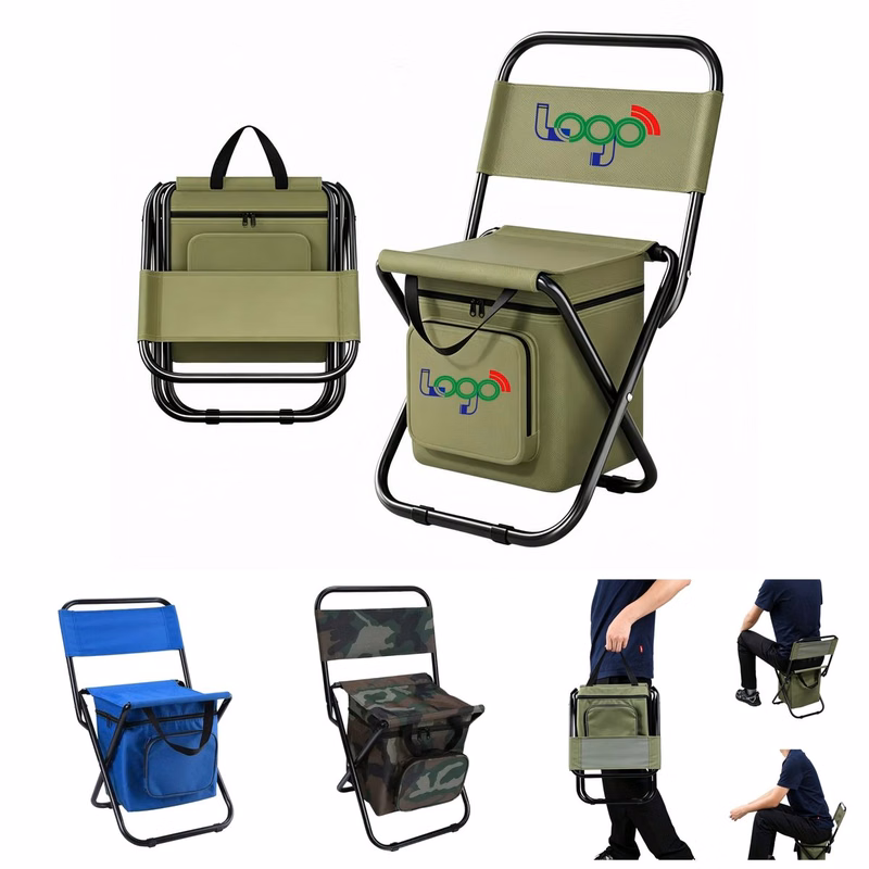 Insulated Cooler Folding Chair for Outdoor Comfort