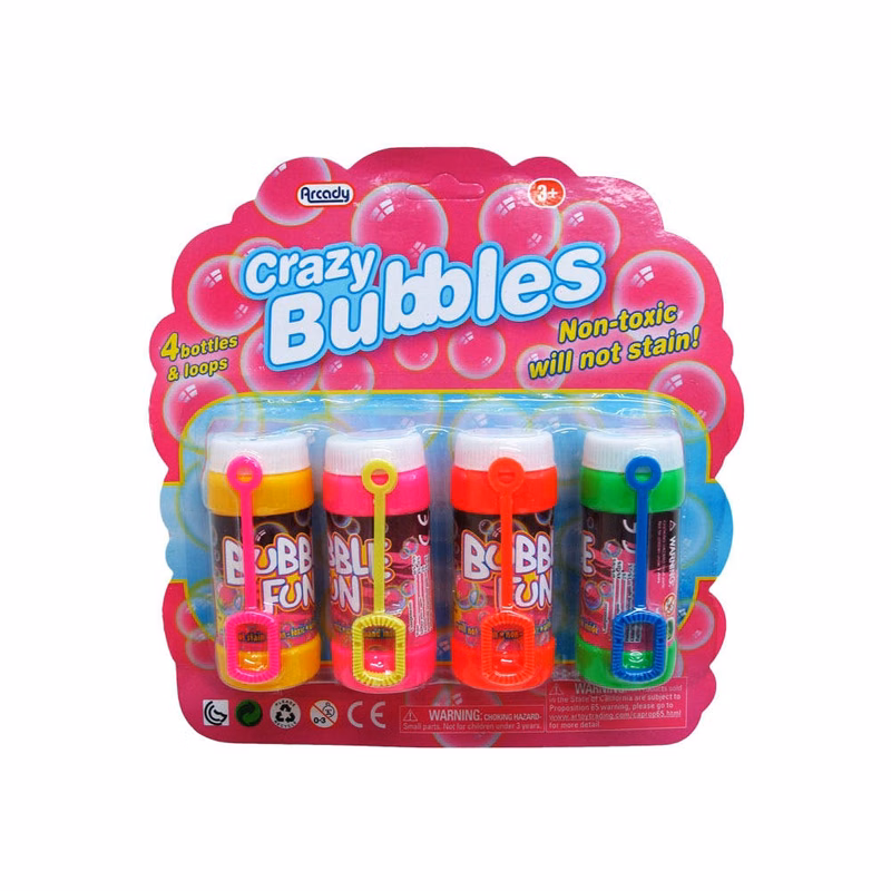 Bubble Bottles & Wand Set 4-Pack
