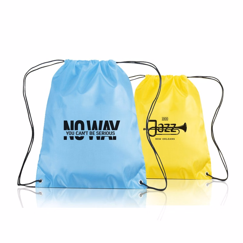 Classic Polyester Drawstring Backpacks (14" X 16.5")