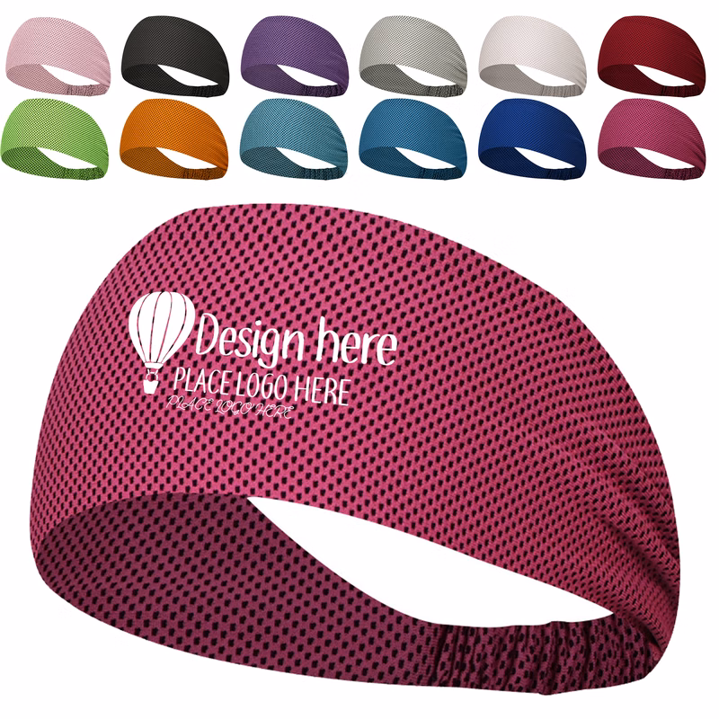 Cooling Unisex Elastic Anti-Slip Sweatproof Sports Headband