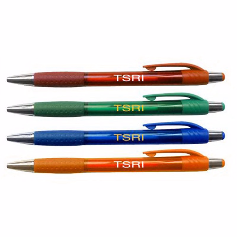 Slim Plastic ballpoint pen with grip