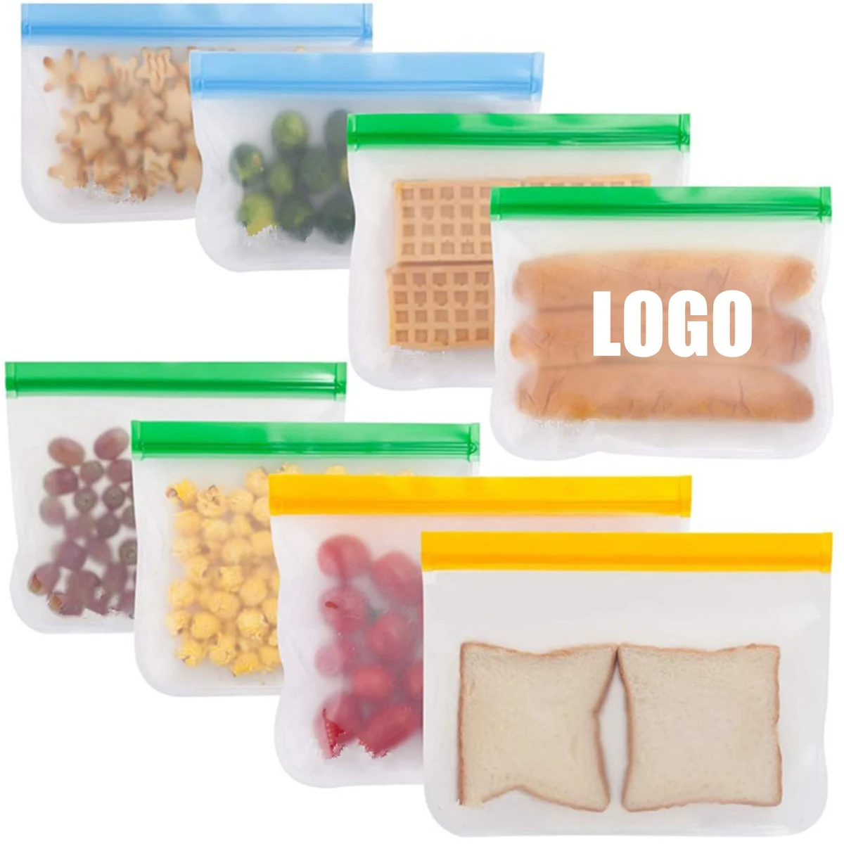 Dishwasher Safe Reusable Storage Bags 1