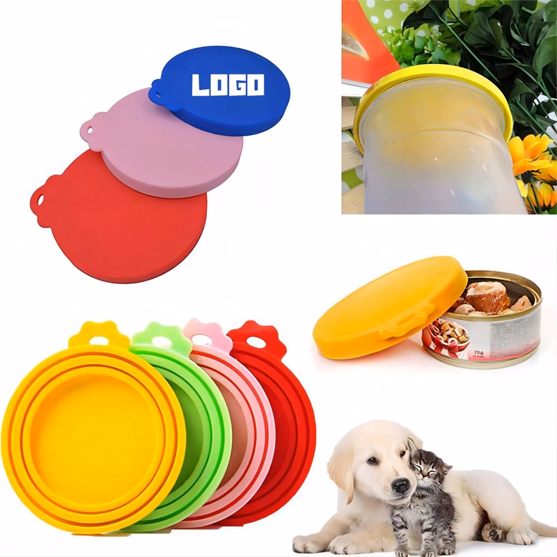 MOQ 50 Reusable Silicone Cover Pet Food Can Lid