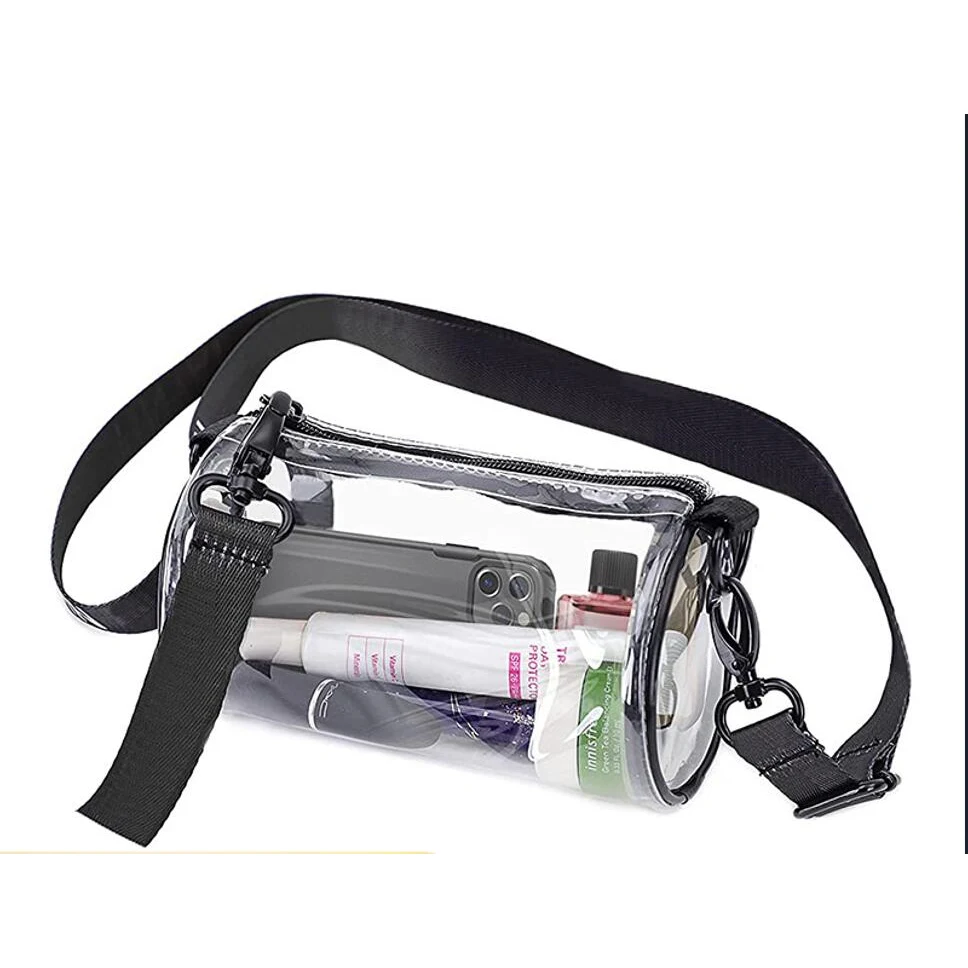 Clear Cylindrical Crossbody Bag 1