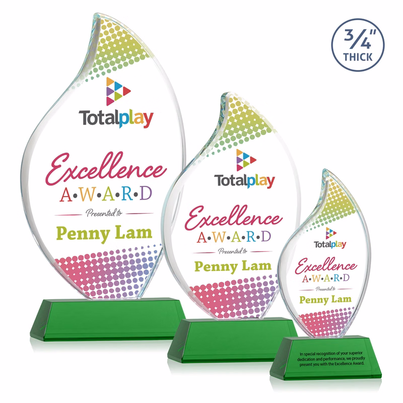 Odessy Flame Vividprint™ Award on Newhaven - Green