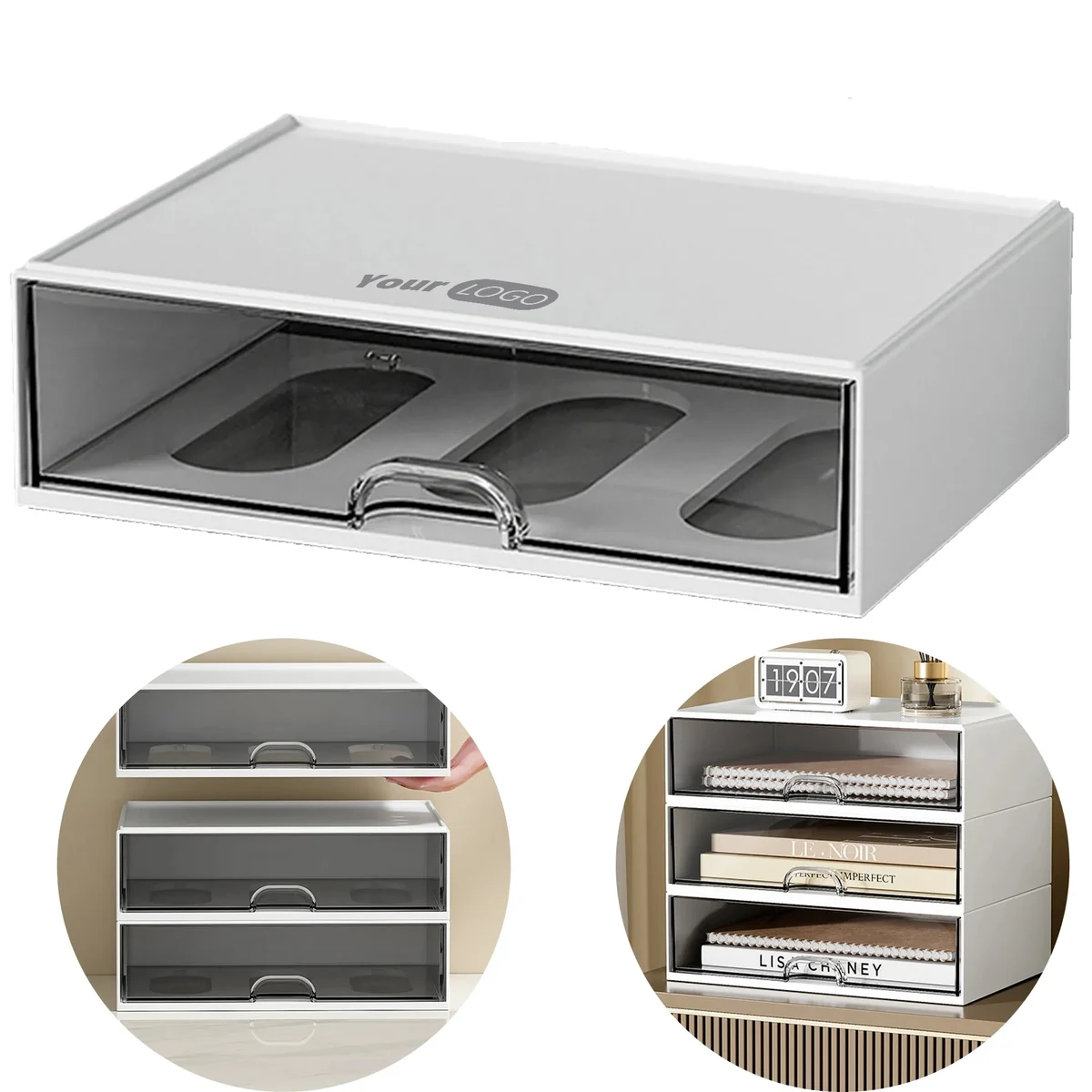 Plastic Single-Layer Transparent Storage Box 1