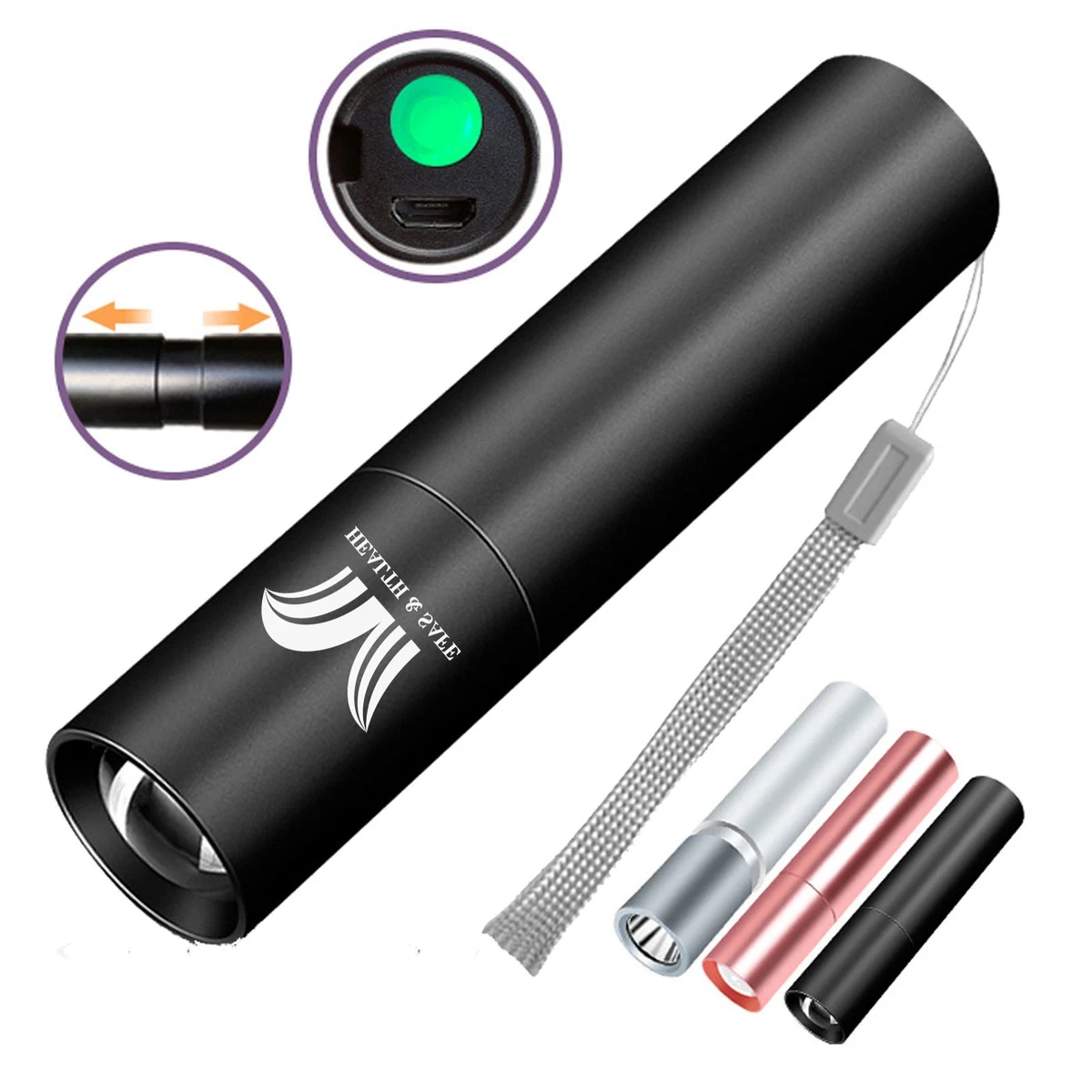 USB Rechargeable Outdoor Mini Flashlight 1
