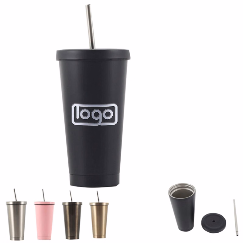 304 Straw Coffee Cup Thermos
