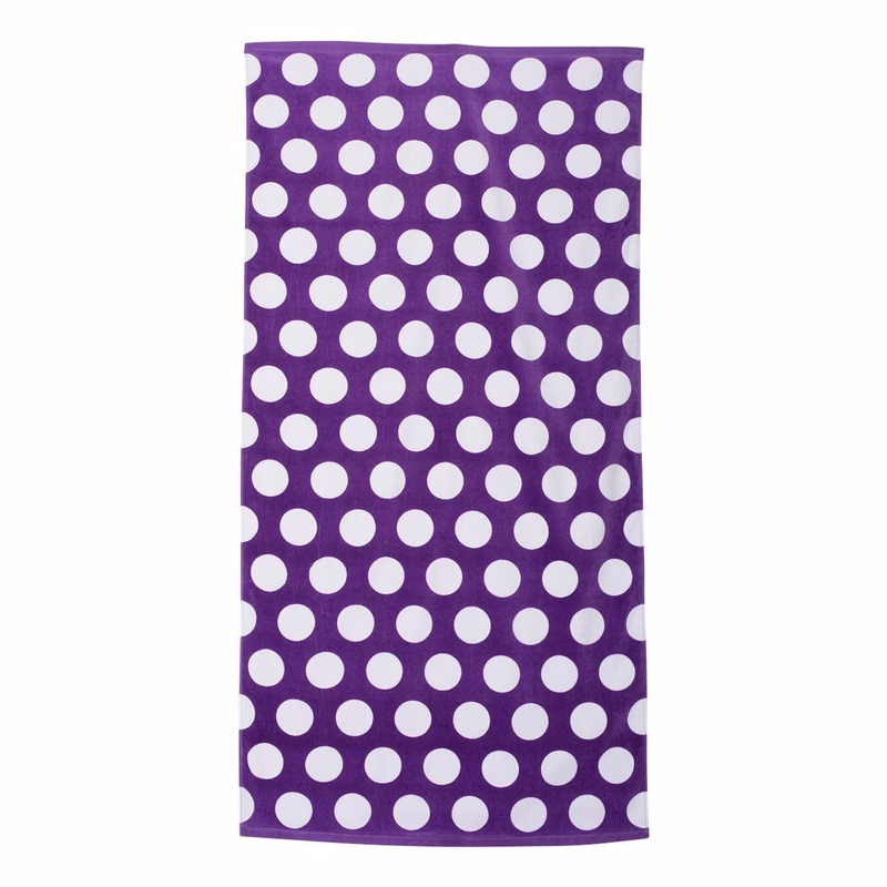 Polka Dot Velour Beach Towel - C3060P