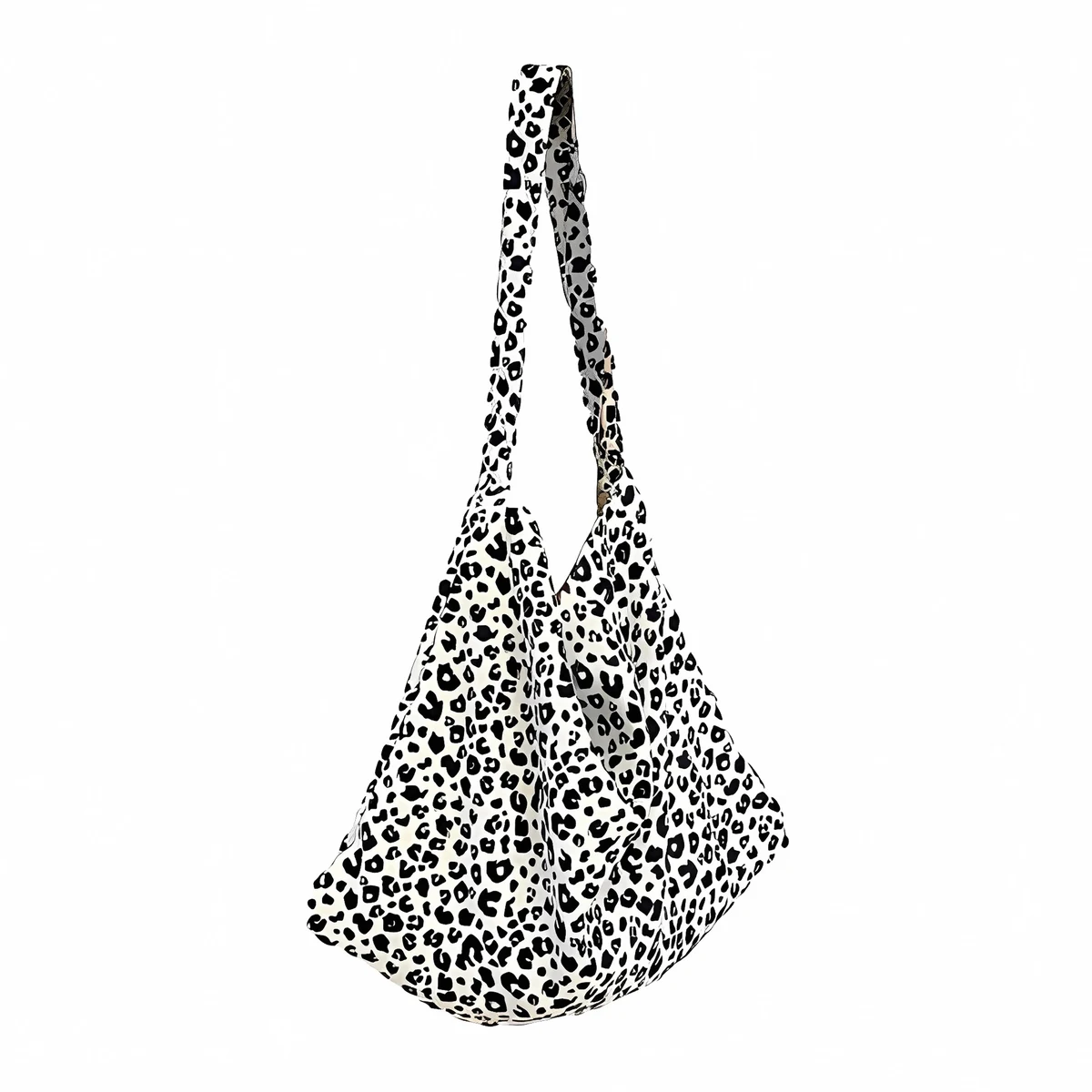 Leopard Living Tote Shoulder Print Crossbody Canvas Bag, custom tote bag with logo imprint 1