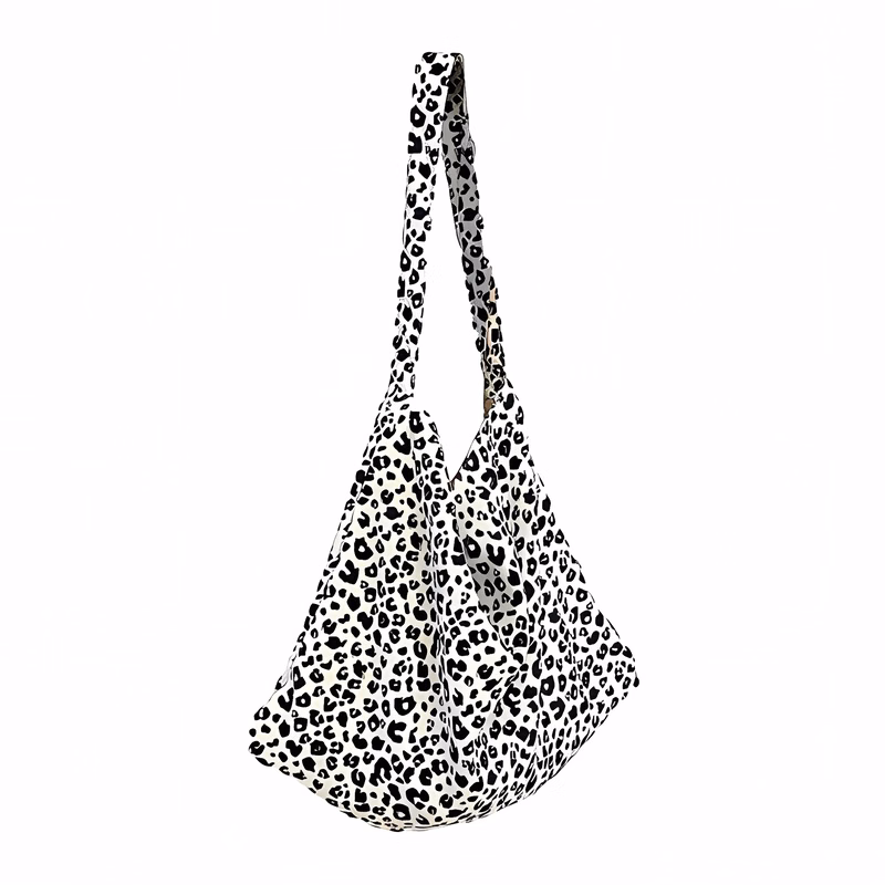 Leopard Living Tote Shoulder Print Crossbody Canvas Bag