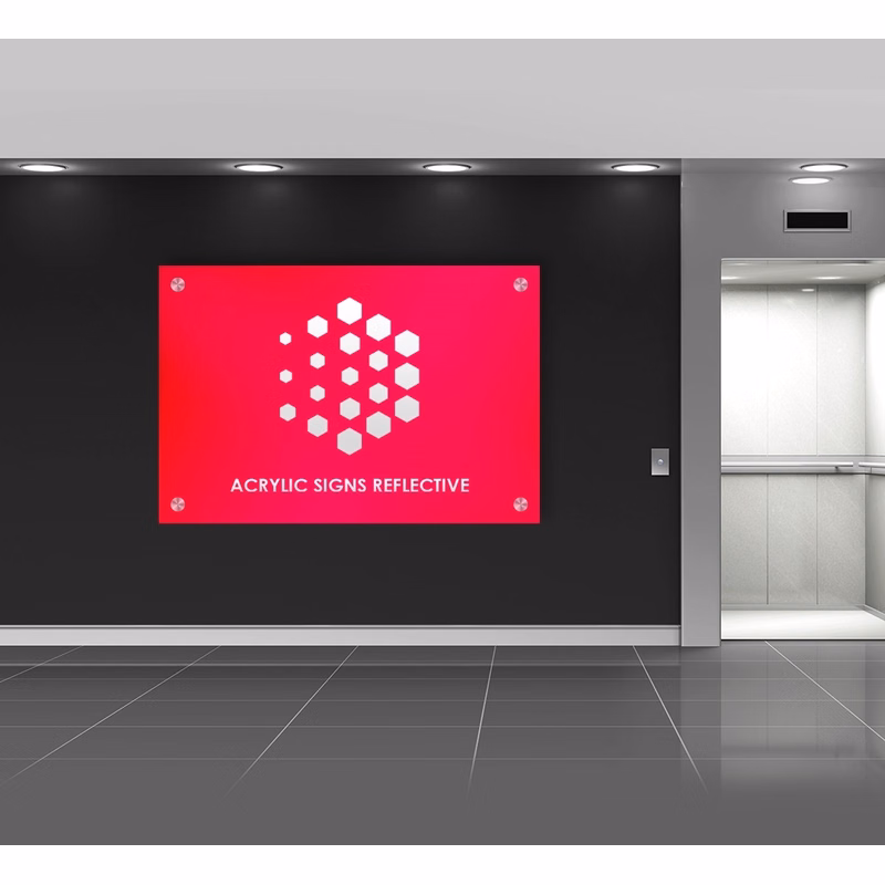 Reflective Acrylic Signs(1 Ft x1 Ft) SQFT