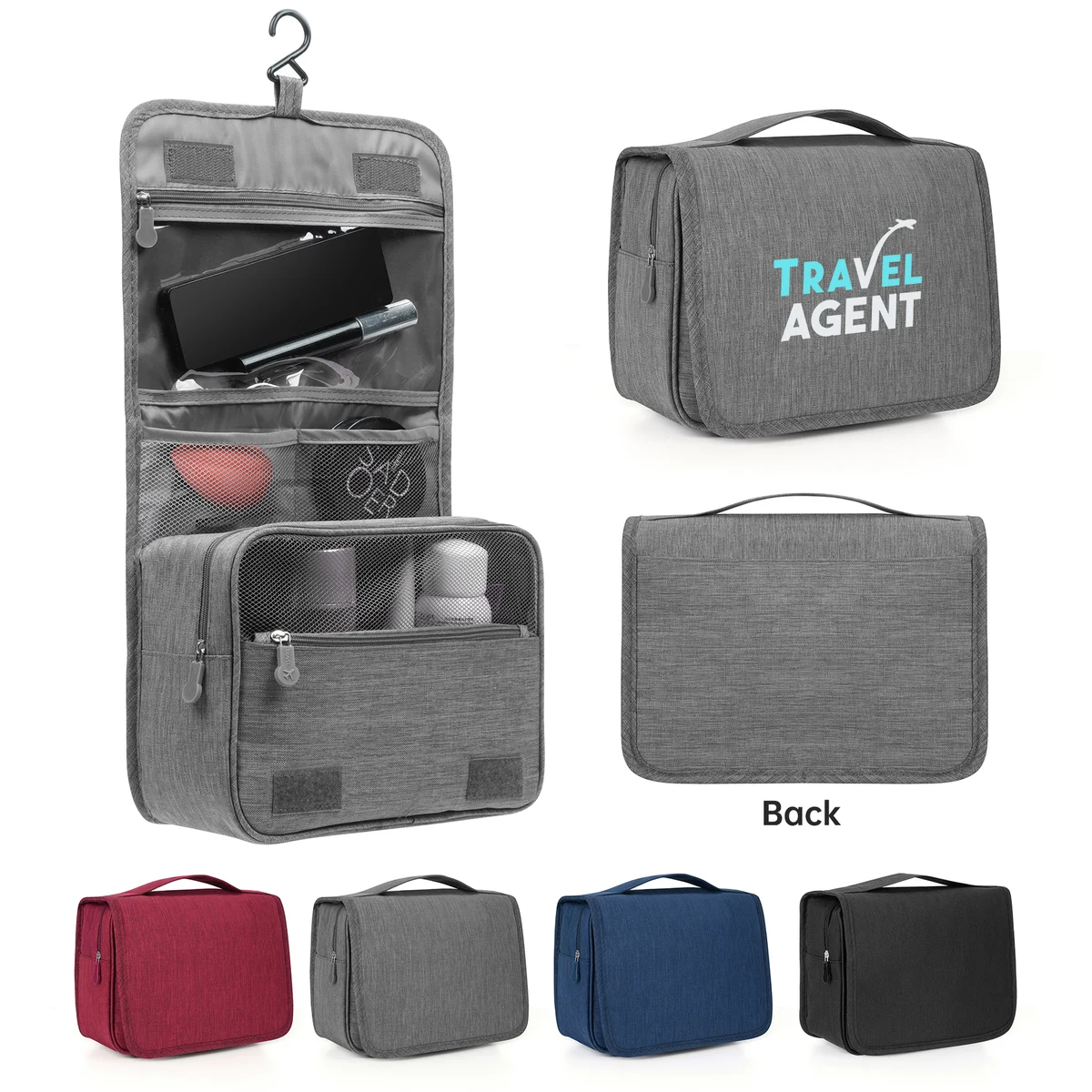 Hanging Travel Toiletry Bag (Ocean) 1