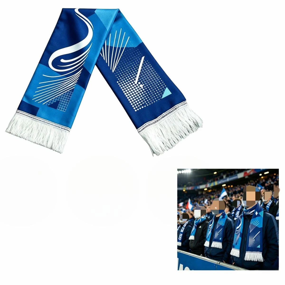 Polyester Athletic Fan Scarf 1