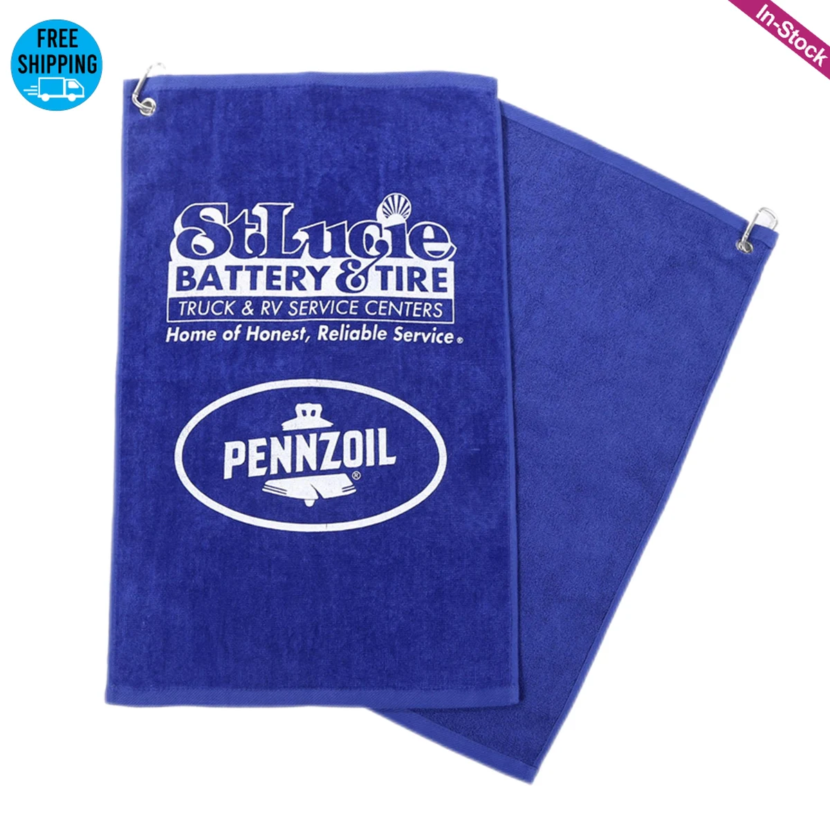 Imprinted Cotton Terry Velour Golf Towel 1
