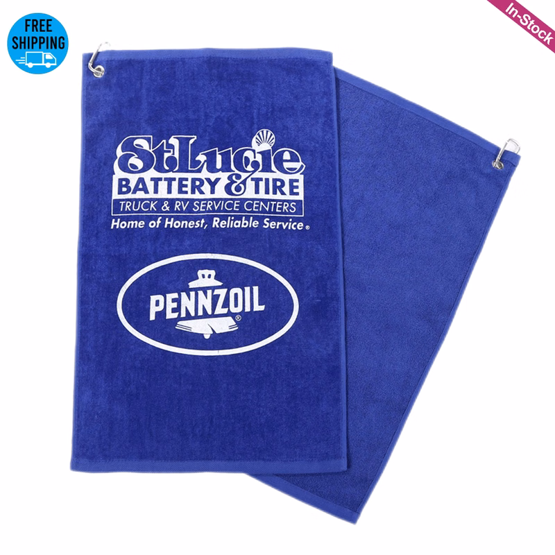 Imprinted Cotton Terry Velour Golf Towel