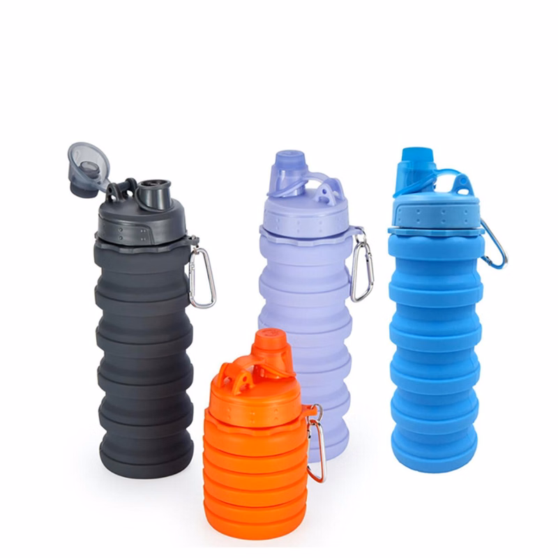 17OZ Foldable Silicone Water Bottle