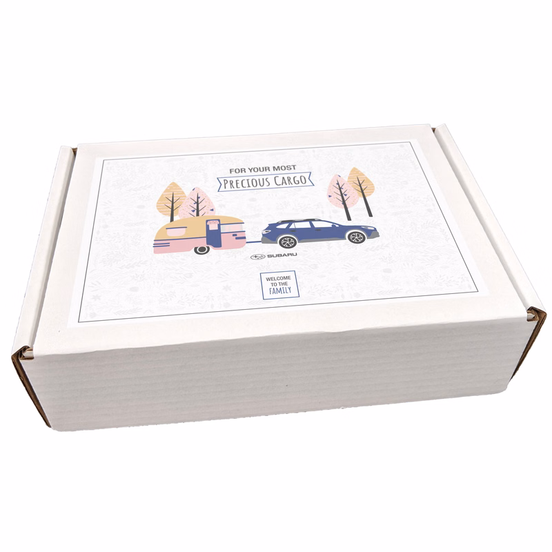 9 3/4" x 6 3/4" x 2 3/4" - B-Flute Outside Tuck Box