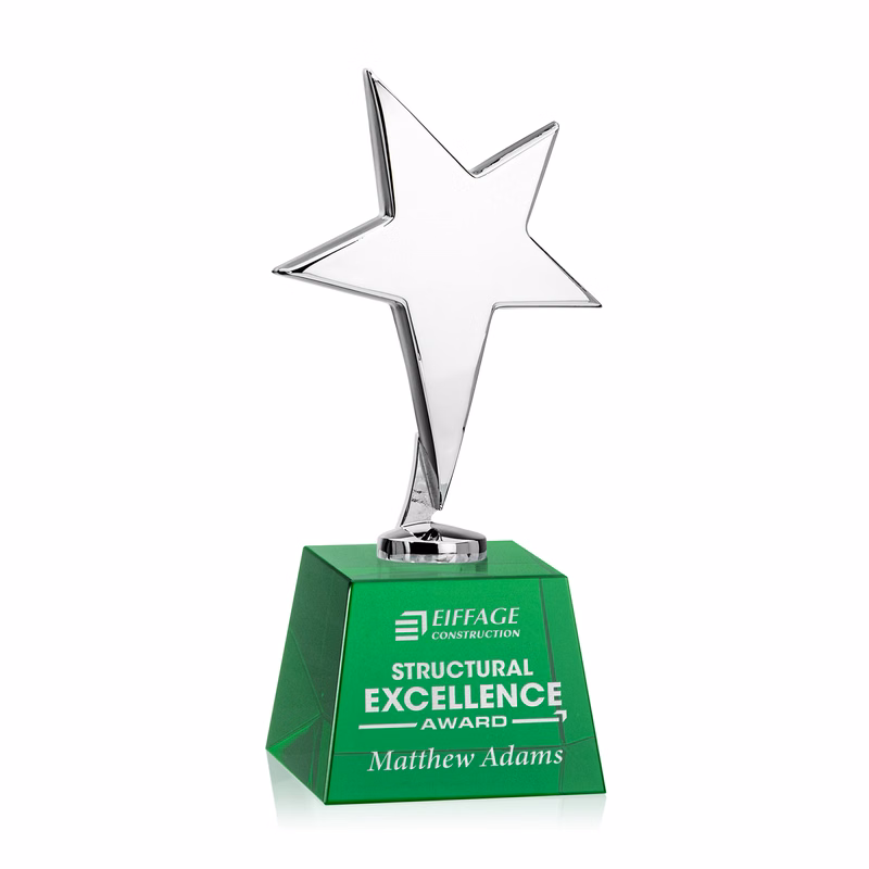 Tuscany Chrome Star on Robson Base - Green