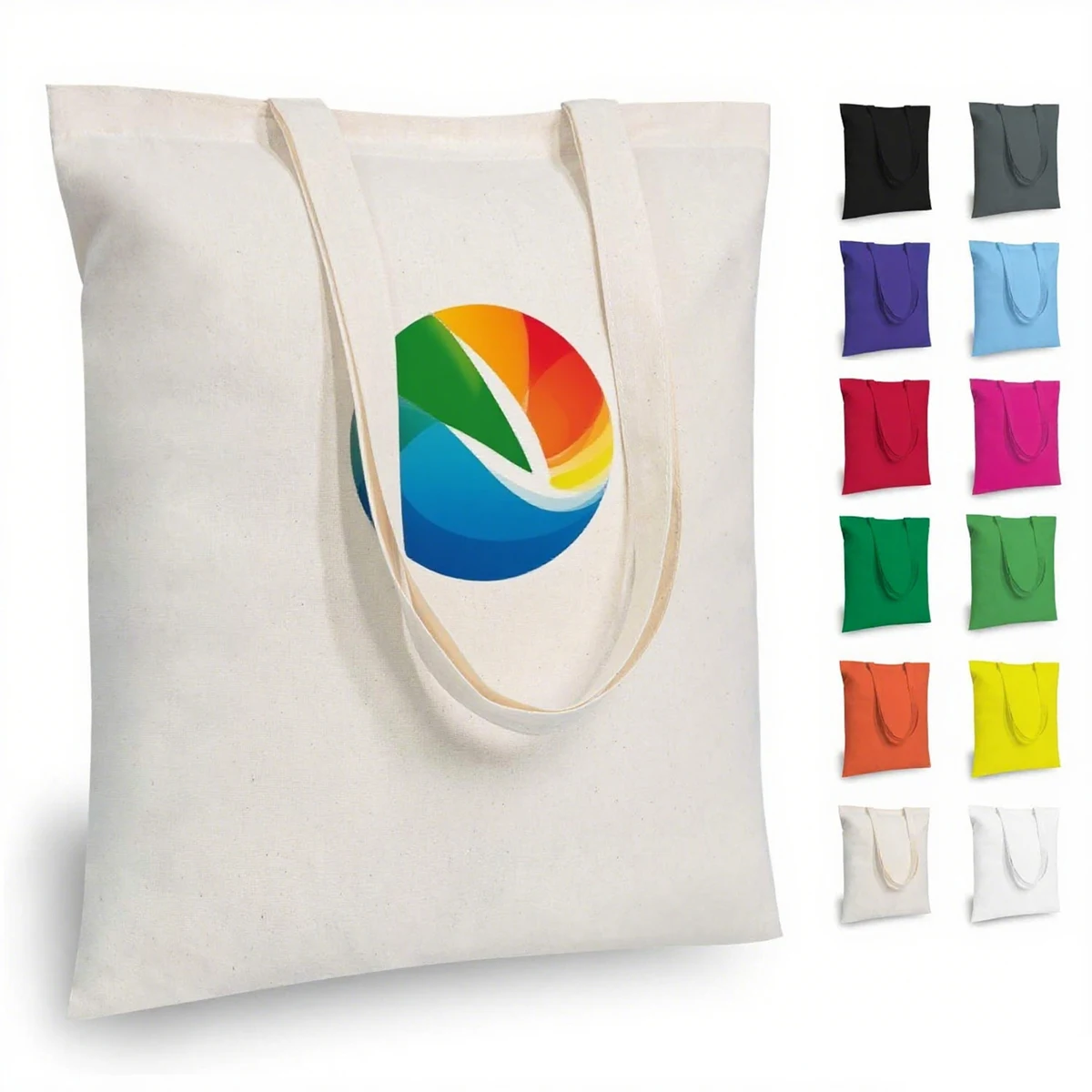 Shopping Travel Single-Shoulder Canvas Bag, custom tote bag with logo imprint 1