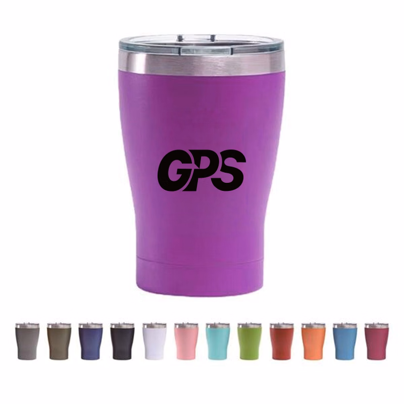 12 OZ Travel Tumbler With Clear Slide Lid