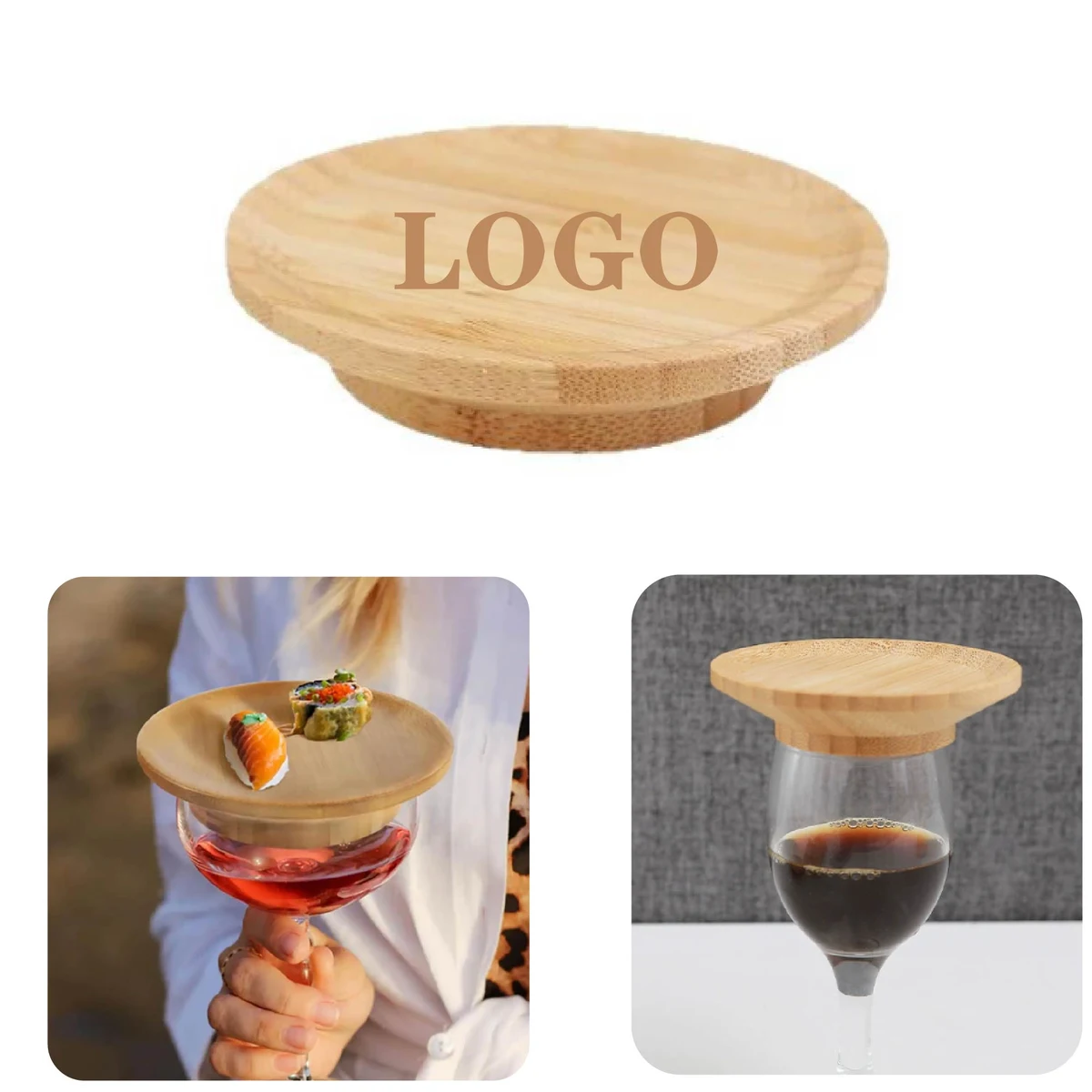 MOQ 10 pcs Bamboo Round Lid 1