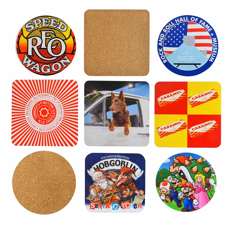 Custom Double-Sided Full Color 4" Square Paper Coaster