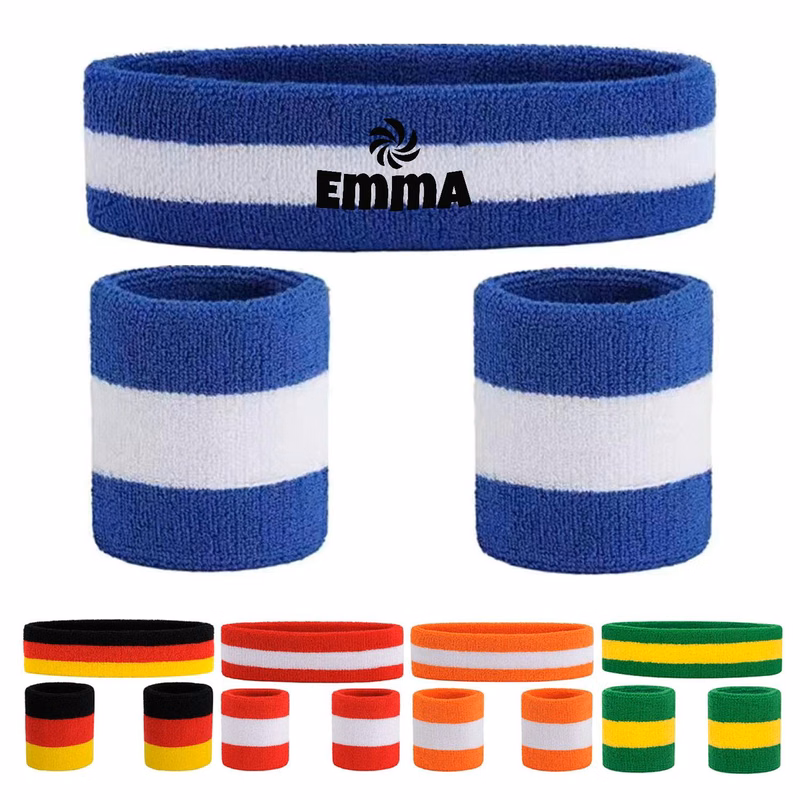 Sports Headband Wristband Set