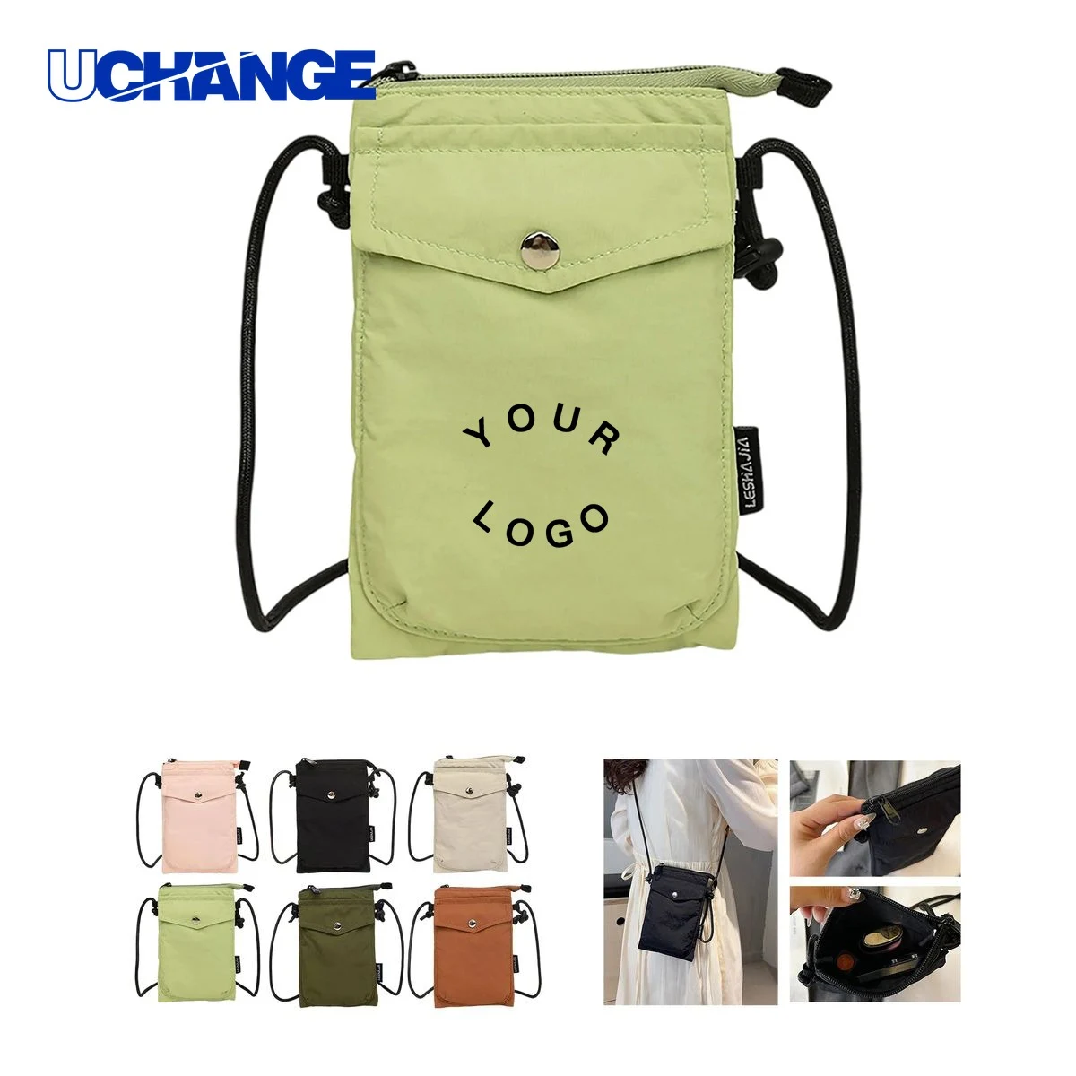Oxford Fabric Shoulder Bag with Adjustable Strap for Daily Carry 1