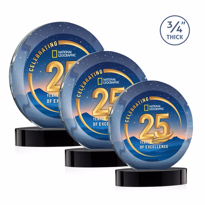 Gibralter Vividprint™ Award on Alberton Base - Black