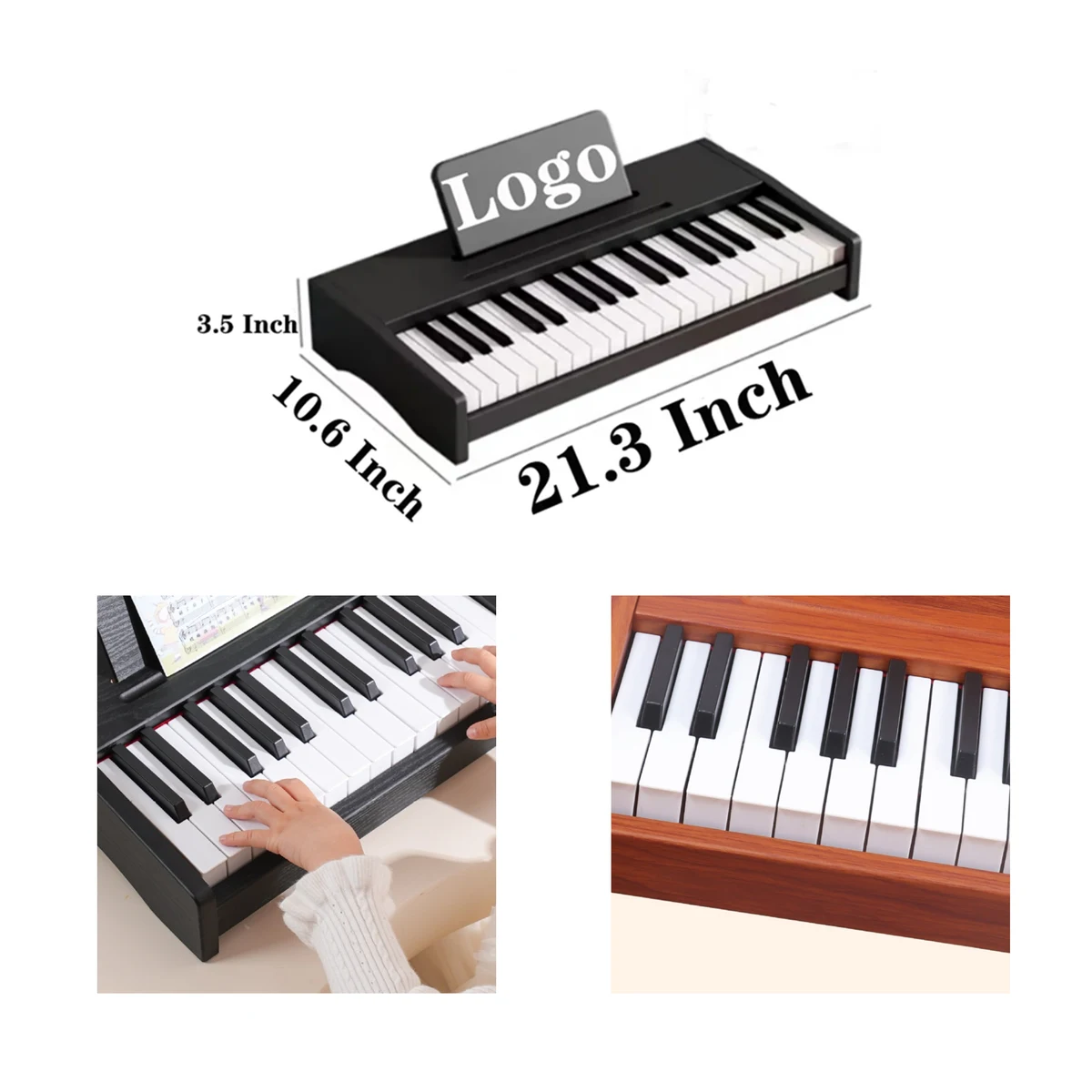 Educational 37 - Key Wooden Piano for Young Musicians 1