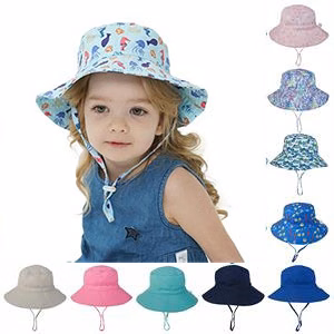 Toddler Sun Cap Wide Brim Beach Bucket Hat