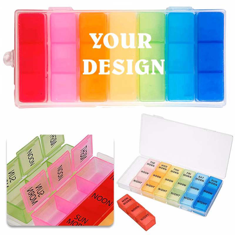 Plastic Seven Days Compartments Case