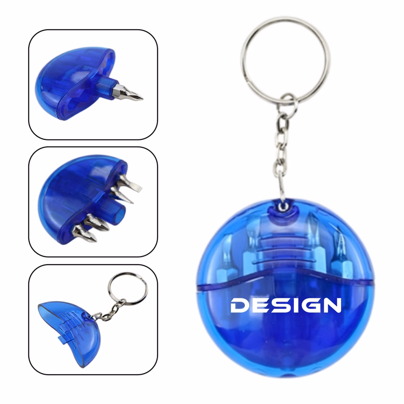 Multi Bit Screwdriver Keychain