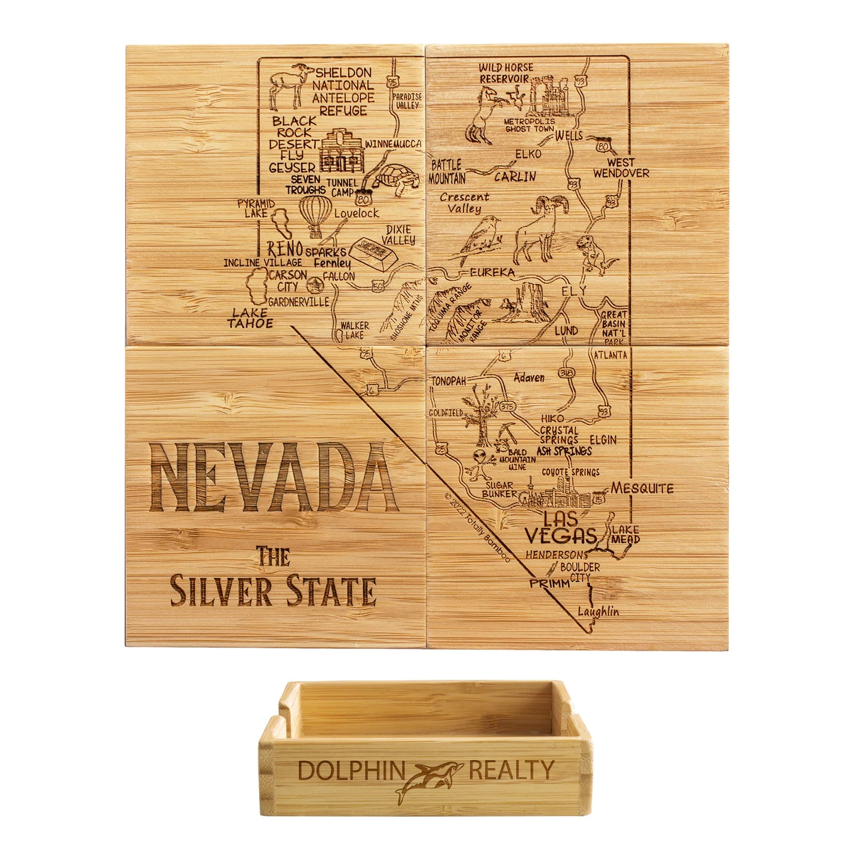 Nevada Puzzle Coaster Set 1
