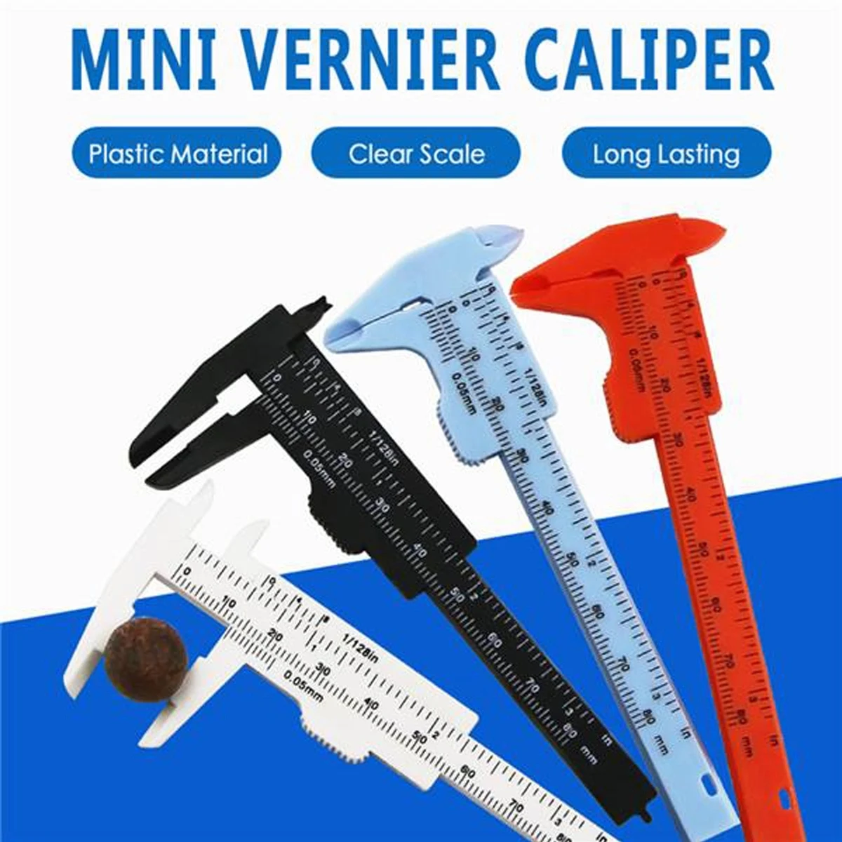 Mini Plastic Vernier Caliper 1
