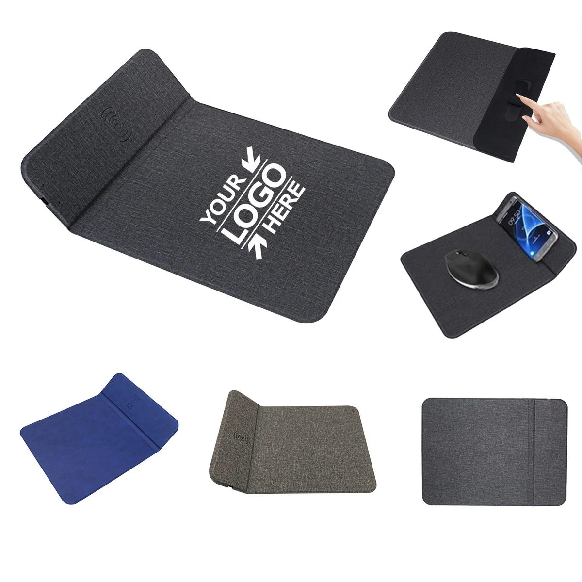 Wireless Charger Mouse Pad with Kickstand 1