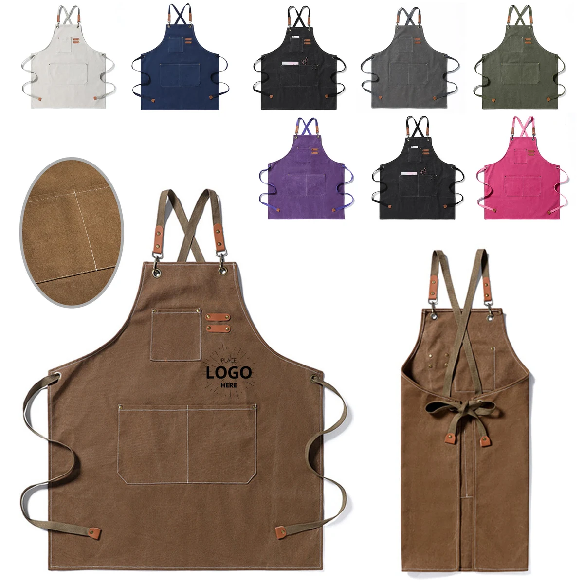 Canvas Aprons W/ Multi-Pocket 1