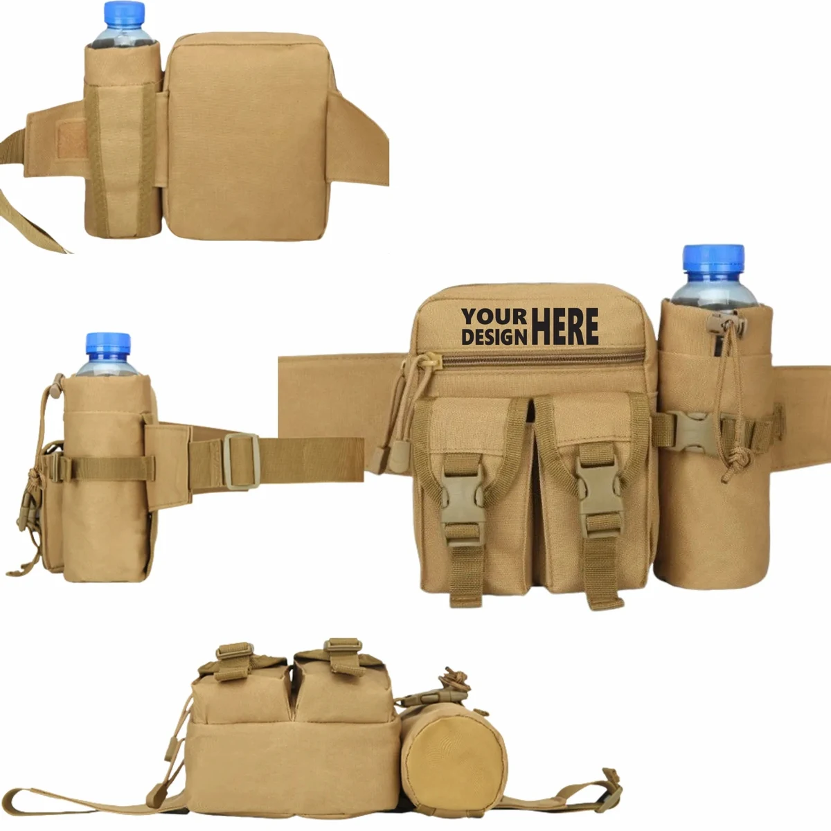 Outdoor Running Waist Bag: Tactical Water Bottle 1