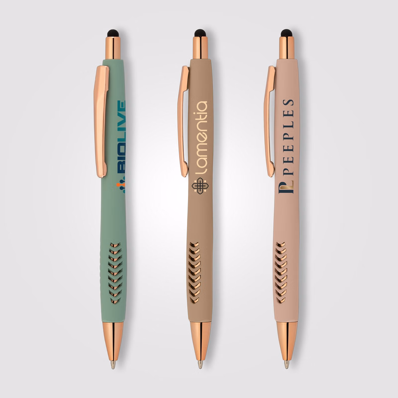 Avalon Softy Rose Gold Designer Pen w/ Stylus