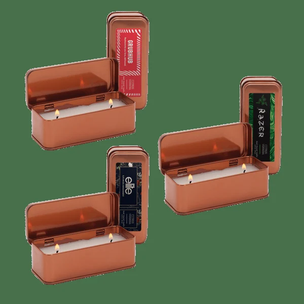 2.25 oz. Scented Copper Rectangular Candle 1
