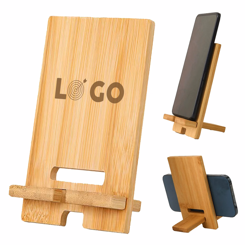 Sustainable Bamboo Wooden Cellphone Docking Station