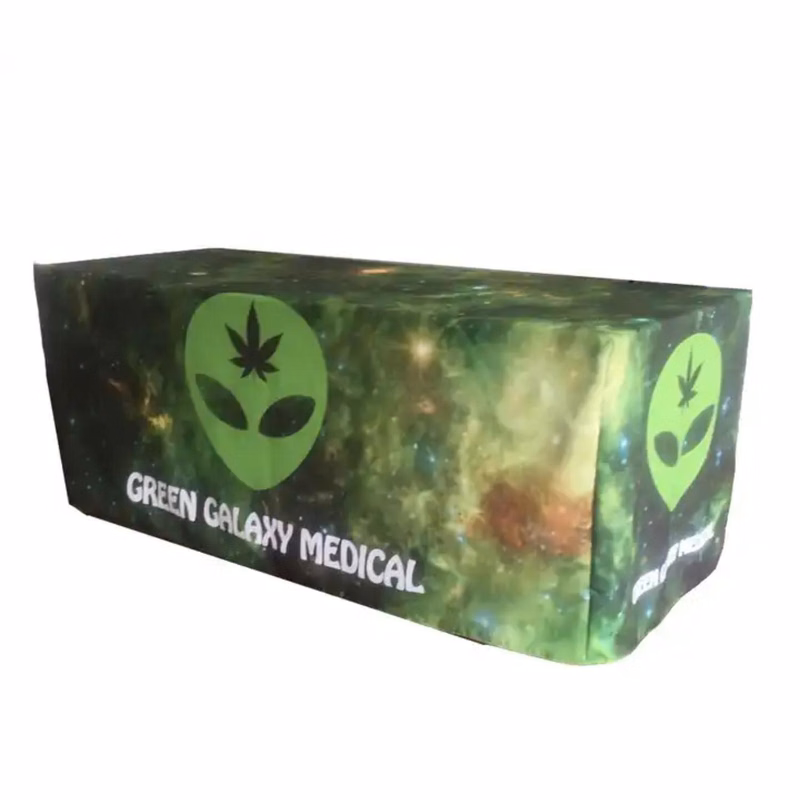 Premium 6ft Dye Sublimated Fitted Zipper Table Throw