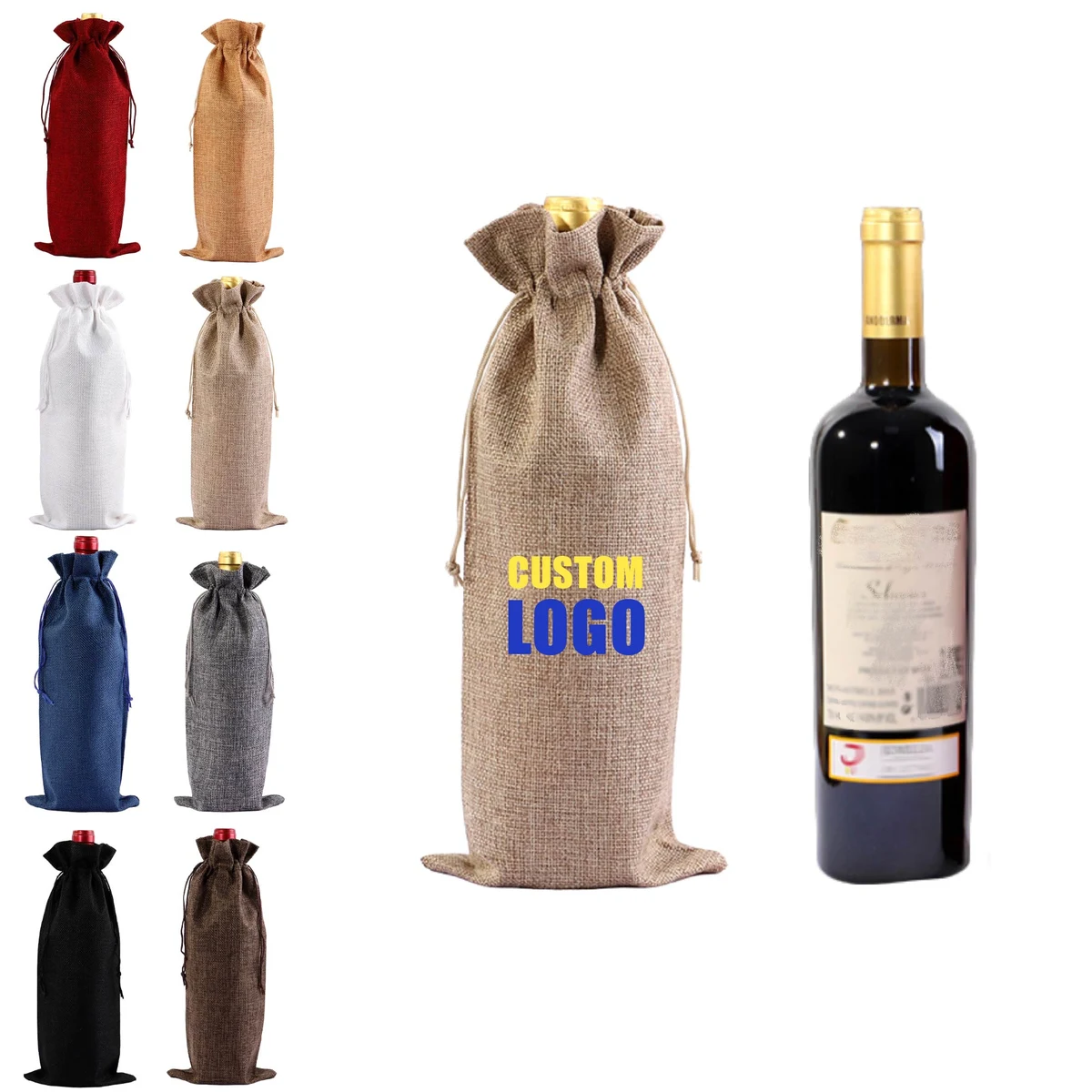 MOQ 10 pcs Wine Bottle Packaging Bags 1