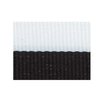 Black/White "V" Neck Ribbon with Clip, 1 1/2" wide 1