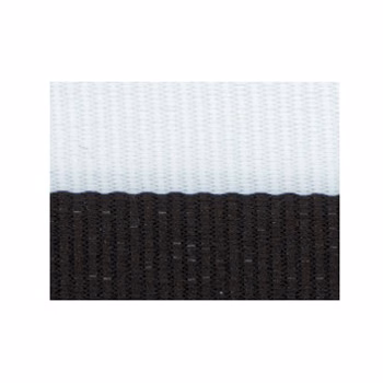 Black/White "V" Neck Ribbon with Clip, 1 1/2" wide