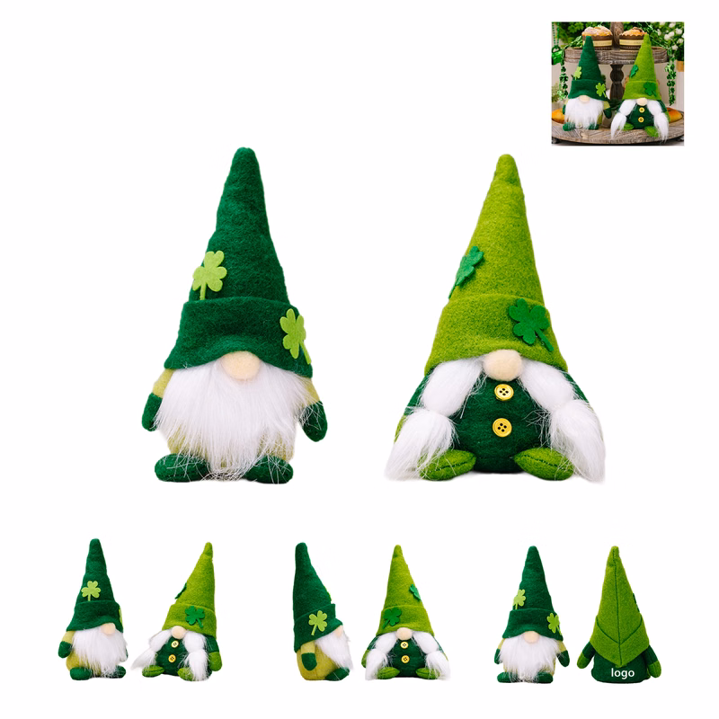 St Patricks Day Decorations Gnome Rudolph Old Man
