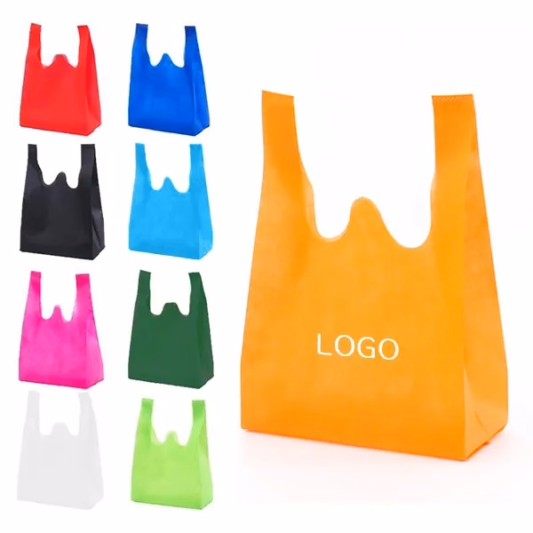 Vest Shopping Bag with Reusable Non-Woven Eco-Friendly Tote