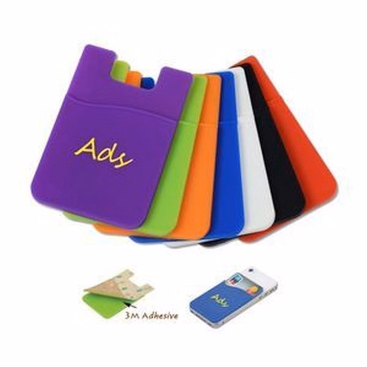 Silicone Card Sleeve/ Phone Wallet (3 7/16"x2 1/4")